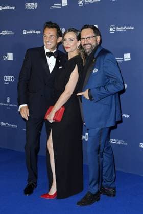 Hans Werner Meyer, Nadine Heidenreich und Christian Senger Verleihung DEUTSCHER SCHAUSPIELPREIS (DSP) 2024 Berlin 13. Sept. 2024
