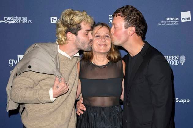 Max Befort, Barbara Philipp und Maximilian Scheidt bei der Verleihung des Deutschen Schauspielpreises 2024 im Club Theater Berlin. Berlin, 13.09.2024