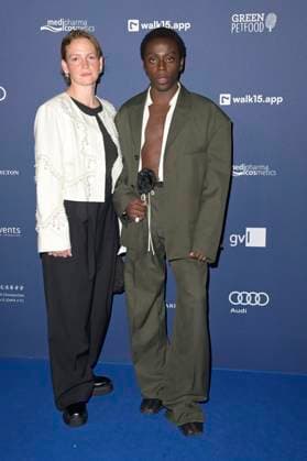 Eva Maria Jost und Benny Opoku-Arthur bei der Verleihung des Deutschen Schauspielpreises 2024 im Club Theater Berlin. Berlin, 13.09.2024