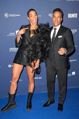 Annabelle Mandeng und Patrick Dewayne bei der Verleihung des Deutschen Schauspielpreises 2024 im Club Theater Berlin. Berlin, 13.09.2024