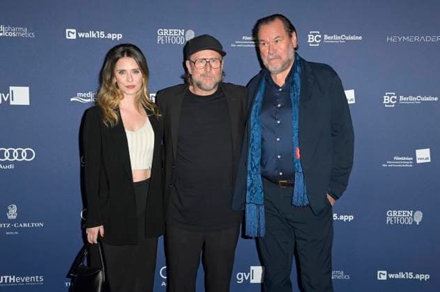 Natalia Rudziewicz, Bjarne Mädel und Markus John bei der Verleihung des Deutschen Schauspielpreises 2024 im Club Theater Berlin. Berlin, 13.09.2024