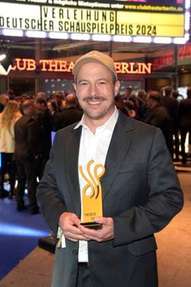 David Ruland bei der Verleihung des Deutschen Schauspielpreises 2024 im Club Theater Berlin. Berlin, 13.09.2024