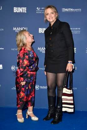 Christine Urspruch und Laura Tonke bei der Verleihung des Deutschen Schauspielpreises 2024 im Club Theater Berlin. Berlin, 13.09.2024