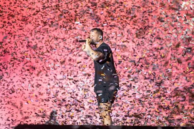 Entertainment Themen der Woche KW37 Entertainment Bilder des Tages , - 15.09.2024: ROCK IN RIO 40 2024 - The band Imagine Dragons performs on the Mundo stage during Rock in Rio 2024 in Barra da Tijuca, Rio de Janeiro. The festival, which celebrates 40 years in this edition, has several new features and attractions that await the public this Saturday (14). x2612866x  CarlosxSanttos