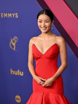 Anna Sawai arrives for the 76th annual Primetime Emmy Awards at the Peacock Theater in Los Angeles on Sunday, September 15, 2024.  LAP202409150752 CHRISxCHEW