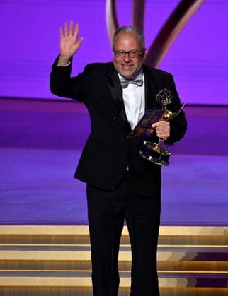 Frederick E.O. Toye accepts the Outstanding Directing for a Drama Series award for Sh?gun onstage during the 76th annual Primetime Emmy Awards at the Peacock Theater in Los Angeles on Sunday, September 15, 2024.  LAP20240915123 JIMxRUYMEN