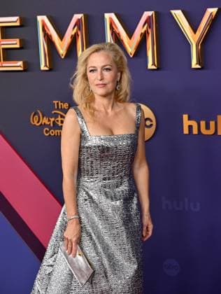Gillian Anderson arrives for the 76th annual Primetime Emmy Awards at the Peacock Theater in Los Angeles on Sunday, September 15, 2024.  LAP202409150796 CHRISxCHEW