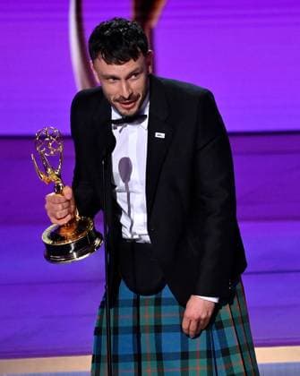 Richard Gadd accepts the Outstanding Lead Actor in a Limited or Anthology Series or Movie award for Baby Reindeer onstage during the 76th annual Primetime Emmy Awards at the Peacock Theater in Los Angeles on Sunday, September 15, 2024.  LAP20240915155 JIMxRUYMEN