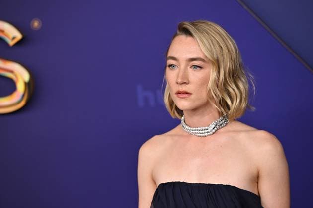 Saoirse Ronan arrives for the 76th annual Primetime Emmy Awards at the Peacock Theater in Los Angeles on Sunday, September 15, 2024.  LAP202409150831 CHRISxCHEW