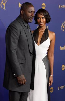 Idris Elba and Sabrina Elba arrive for the 76th annual Primetime Emmy Awards at the Peacock Theater in Los Angeles on Sunday, September 15, 2024.  LAP202409150257 ALEXxGALLARDO