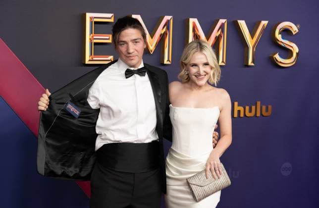 Jesse McLaren and Ali Drucker arrive for the 76th annual Primetime Emmy Awards at the Peacock Theater in Los Angeles on Sunday, September 15, 2024.  LAP202409150299 ALEXxGALLARDO