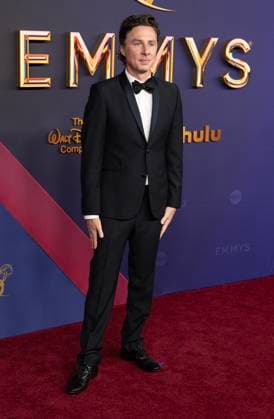 Zach Braff arrives for the 76th annual Primetime Emmy Awards at the Peacock Theater in Los Angeles on Sunday, September 15, 2024.  LAP202409150308 ALEXxGALLARDO