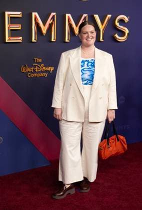 Grace Kuhlenschmidt arrives for the 76th annual Primetime Emmy Awards at the Peacock Theater in Los Angeles on Sunday, September 15, 2024.  LAP202409150321 ALEXxGALLARDO