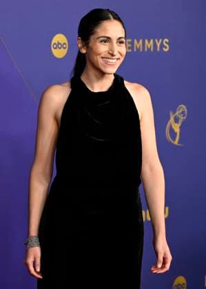 Sarah Naftalis arrives for the 76th annual Primetime Emmy Awards at the Peacock Theater in Los Angeles on Sunday, September 15, 2024.  LAP202409150343 ALEXxGALLARDO