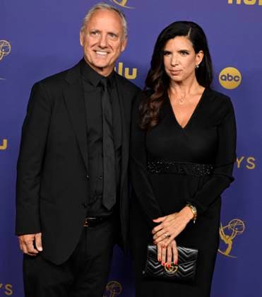 Clayton Townsend and Guja Quaranta arrive for the 76th annual Primetime Emmy Awards at the Peacock Theater in Los Angeles on Sunday, September 15, 2024.  LAP202409150344 ALEXxGALLARDO