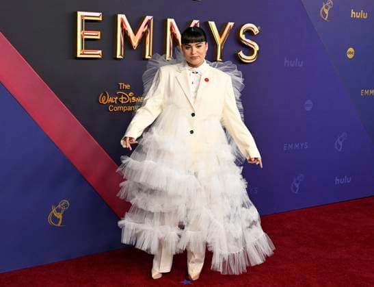 Devery Jacobs arrives for the 76th annual Primetime Emmy Awards at the Peacock Theater in Los Angeles on Sunday, September 15, 2024.  LAP202409150348 ALEXxGALLARDO