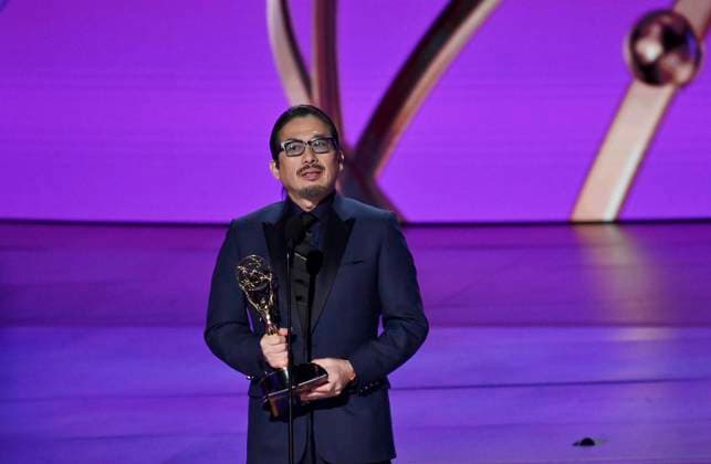 Entertainment Themen der Woche KW37 Hiroyuki Sanada accepts the Outstanding Lead Actor in a Drama Series award for Sh?gun onstage during the 76th annual Primetime Emmy Awards at the Peacock Theater in Los Angeles on Sunday, September 15, 2024.  LAP2024091504014 JIMxRUYMEN