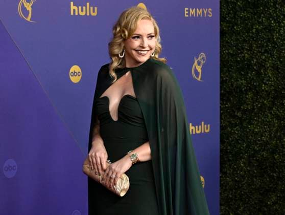 Natalie Sandy arrives for the 76th annual Primetime Emmy Awards at the Peacock Theater in Los Angeles on Sunday, September 15, 2024.  LAP202409150374 ALEXxGALLARDO