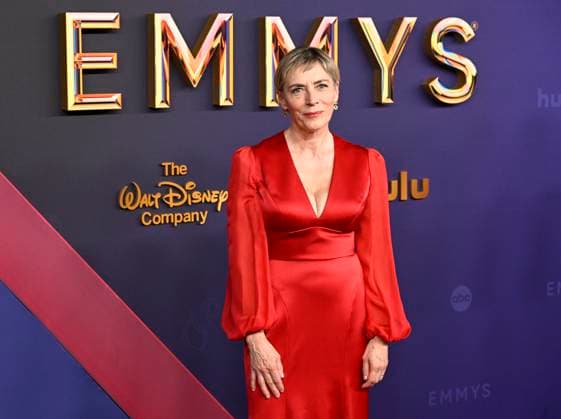 Saskia Reeves arrives for the 76th annual Primetime Emmy Awards at the Peacock Theater in Los Angeles on Sunday, September 15, 2024.  LAP202409150391 ALEXxGALLARDO