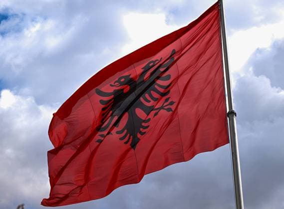 Daily Life In Tirana TIRANA, ALBANIA - SEPTEMBER 16: The national flag of Albania, seen on September 16, 2024, in Tirana, Albania. Tirana Albania  Copyright: xArturxWidakx originalFilename: widak-dailylif240716_np21u.jpg