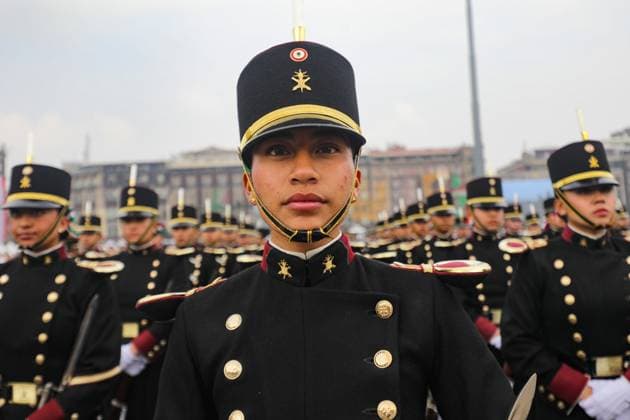 A the National Guard cadet taking part during the military civic parade to commemorate the 214th anniversary of Mexico s Independence Day. on September 16, 2024 in Mexico City, Mexico. Mexico City Mexico - ZUMAe321 20240916_zia_e321_095 Copyright: xIanxRoblesx