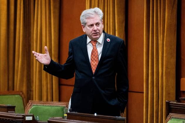 September 16, 2024, Ottawa, On, Canada: NDP MP Charlie Angus speaks during an emergency debate, which was called after six First Nations people died at the hands of police officers over the last two weeks, in the House of Commons on Parliament Hill in Ottawa, Monday, Sept. 16, 2024. Ottawa Canada  - ZUMAc35_ 20240916_zaf_c35_115 Copyright: xSpencerxColbyx