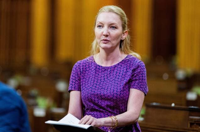 September 16, 2024, Ottawa, On, Canada: Liberal MP Jennifer O Connell speaks during an emergency debate, which was called after six First Nations people died at the hands of police officers over the last two weeks, in the House of Commons on Parliament Hill in Ottawa, Monday, Sept. 16, 2024. Ottawa Canada  - ZUMAc35_ 20240916_zaf_c35_121 Copyright: xSpencerxColbyx