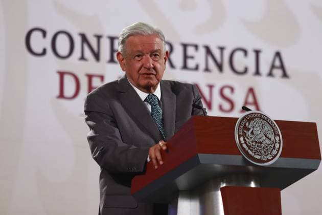 Mexican President Andres Manuel Lopez Obrador talked about the last security cabinet conference of his six-year term during a briefing conference at National Palace. on September 17, 2024 in Mexico City, Mexico. Mexico City Mexico - ZUMAe321 20240917_zia_e321_020 Copyright: xCarlosxSantiagox