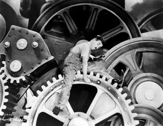 Archivbilder der Woche KW38 Charles Chaplin, on-set of the Film Modern Times?, 1936  Copyright: xABxArchivex jtv007876