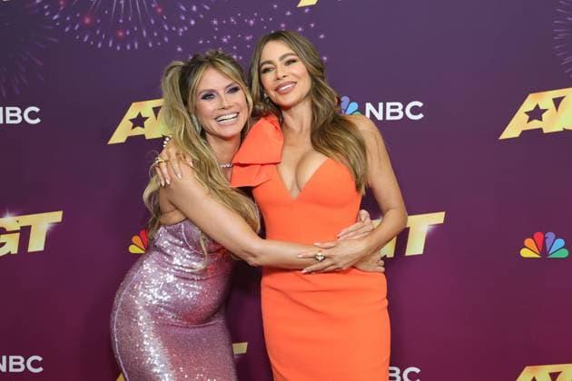 Bilder des Jahres 2024, Entertainment 09 September RECORD DATE NOT STATED PASADENA, CA - SEPTEMBER 17: Heidi Klum and Sofia Vergara at America s Got Talent Season 19 Live Show on September 17, 2024 at the Hotel Dena in Pasadena, California. Copyright: xx