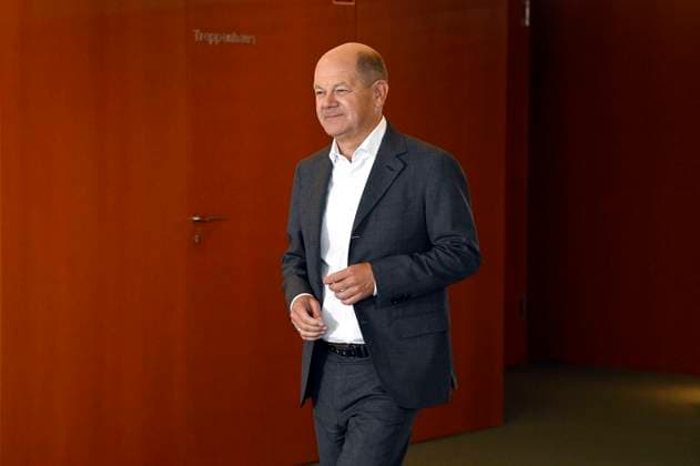 Olaf Scholz beim Empfang der Preisträgerinnen und Preisträger des 59. Bundeswettbewerbs Jugend forscht im Bundeskanzleramt. Berlin, 18.09.2024