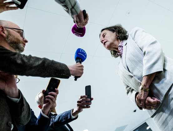 Bilder des Jahres 2024, News 09 September News Themen der Woche KW38 DEN HAAG - Marjolein Faber, Minister of Asylum and Migration, addresses the press during the first day of the General Political Consultations. ANP REMKO DE WAAL netherlands out - belgium out  Copyright: xx x508781241x originalFilename: 508781241.jpg