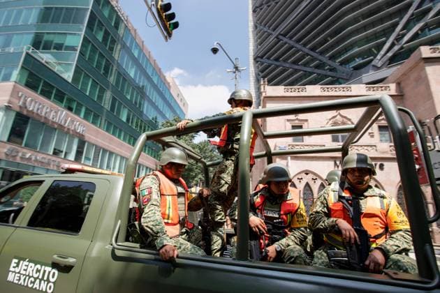 September 19, 2024, Mexico City, Mexico City, Mexico: As traditional, an earthquake simulation was held in Mexico City on 19 September to commemorate the two fatal events of 1985 and 2017. All units of the integrated system participated in the general exercise, simulating a real earthquake. Mexico City Mexico - ZUMA 20240919_int_l190_004 Copyright: xVaclavxLangx