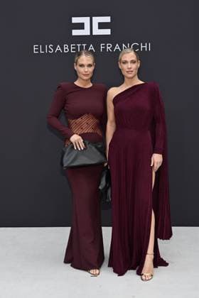 Bilder des Jahres 2024, Entertainment 09 September Entertainment Bilder des Tages Milan, Guests Elisabetta Franchi Fashion Show, Milan Fashion Week SS 2025. in the photo Lady Amelia Spencer, Lady Eliza Spencer  Copyright: xSimonexComix xipa-agency.netx xComi Terenghix IPA_Agency_IPA49885695