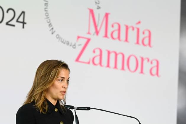 Producer María Zamora receives the National Cinematography Award 2024 Producer María Zamora speaks after receiving the National Cinematography Award 2024, at the Tabakalera, September 21, 2024, in San Sebastián, Guipúzcoa, Basque Country Spain The production company has been awarded the National Cinematography Award 2024 during the San Sebastian Film Festival for its support to independent and risky cinema and for having strengthened the presence of Spanish independent cinema in the international market 21 SEPTEMBER 2024 PRIZE CINEMA ENTERTAINMENT CINEMATOGRAPHY FESTIVAL CULTURE San Sebastian, Guipuzcoa Pais V San Sebastian, Guipuzcoa Pais V Spain  Copyright: xArnaitzxRubiox 6226038