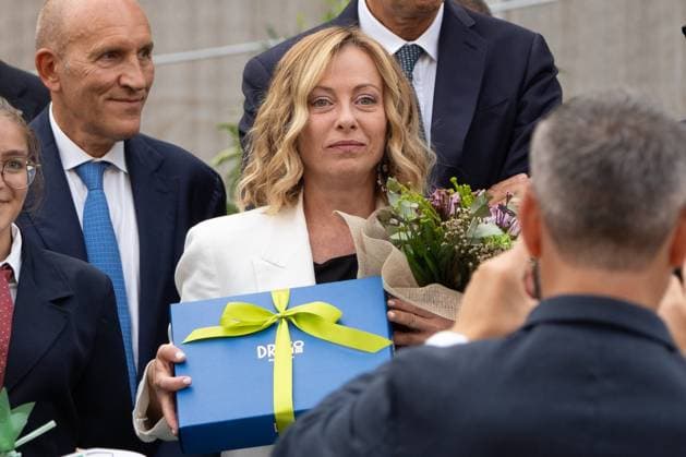 Bilder des Jahres 2024, News 09 September News Themen der Woche KW38 Reportage - Giorgia meloni al G7 Agricoltura Italian Prime Minister Giorgia Meloni at the inauguration of G7 Agriculture and Fisheries during Giorgia meloni al G7 Agricoltura, Reportage in Siracusa, Italy, September 21 2024 Siracusa Siracusa Italy Copyright: xSalvoxBarbagallox xLiveMediax LPN_1531677
