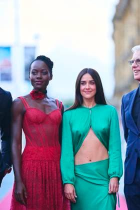 72nd San Sebastian International Film Festival: The Wild Robot Red Carpet Macarena Garcia, Lupita Nyong o attended The Wild Robot Red Carpet during 72nd San Sebastian International Film Festival at Victoria Eugenia Theatre on September 22, 2024 in Donostia San Sebastian, Spain Photo by IMAGO MPG Donostia San Sebastian Victoria Eugenia Theatre Euskadi Spain  Copyright: xMPGx