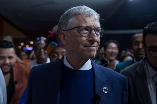 September 23, 2024, Nova York, Ny, USA: Bill Gates during the annual Goalkeepers initiative awards ceremony, organized by the Bill and Melinda Gates Foundation in New York, United States, on Monday, 23. New York USA - ZUMAc233 20240923_zsp_c233_020 Copyright: xVanessaxCarvalhox