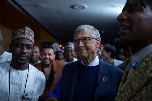 September 23, 2024, Nova York, Ny, USA: Bill Gates during the annual Goalkeepers initiative awards ceremony, organized by the Bill and Melinda Gates Foundation in New York, United States, on Monday, 23. New York USA - ZUMAc233 20240923_zsp_c233_021 Copyright: xVanessaxCarvalhox