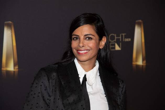Collien ULMEN-FERNANDES, Schauspielerin, Roter Teppich, Red Carpet Show, Ankunft, arrival, Verleihung des Deutschen Fernsehpreises, Die Nacht der Kreativen - Der Deutsche Fernsehpreis 2024, Deutscher Fernsehpreis 2024 in Koeln, am 24.09.2024.