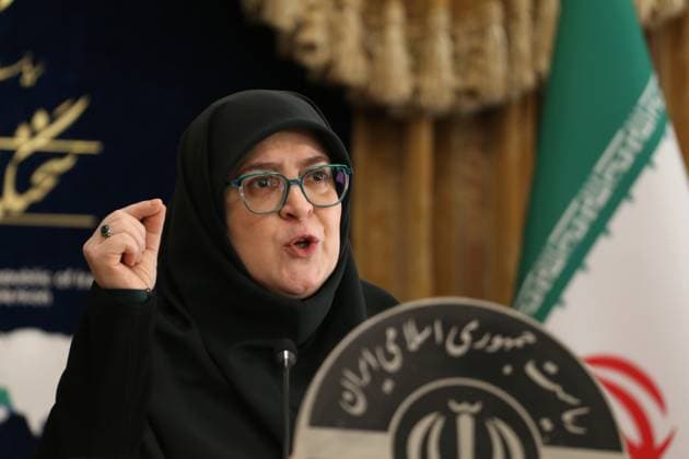 News Themen der Woche KW39 News Bilder des Tages September 24, 2024, Tehran, Iran: Iran s first female government spokesperson, FATEMEH MOHAJERANI, speaks during a press conference in Tehran. Tehran Iran - ZUMAf146 20240924_zip_f146_013 Copyright: xRouzbehxFouladix