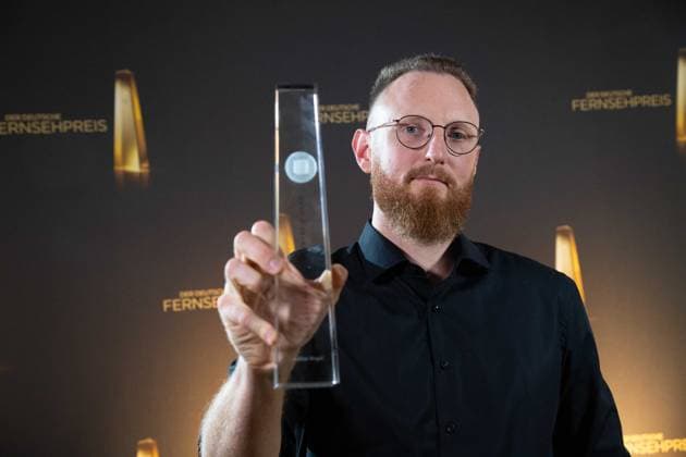 Julian VOGEL, Preistraeger Beste Kamera Unterhaltung Verleihung des Deutschen Fernsehpreises, Die Nacht der Kreativen - Der Deutsche Fernsehpreis 2024, Deutscher Fernsehpreis 2024 in Koeln, am 24.09.2024.