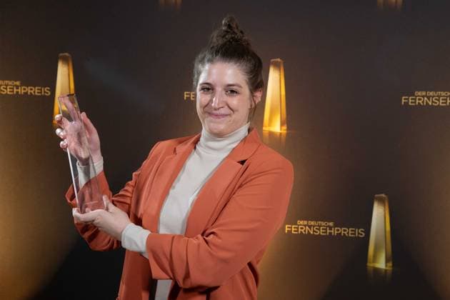 Anna KUEHLEIN, Kühlein, Preistraegerin Beste Musik Fiktion Verleihung des Deutschen Fernsehpreises, Die Nacht der Kreativen - Der Deutsche Fernsehpreis 2024, Deutscher Fernsehpreis 2024 in Koeln, am 24.09.2024.