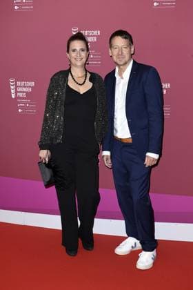 RECORD DATE NOT STATED Verleihung des Deutschen Gründerpreis im ZDF Hauptstadtstudio Dr. Diana Knodel und Frederik Dietz (Finalisten fobizz GmbH) bei der Verleihung des Deutschen Gründerpreis im ZDF-Hauptstadtstudio in in Berlin Copyright: xEventpressxTimmx