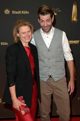 Julia Schmitt-Thiel und Claus von Wagner bei der Verleihung des Deutschen Fernsehpreises 2024 - Die Nacht der Kreativen in der Flora Köln. Köln, 24.09.2024