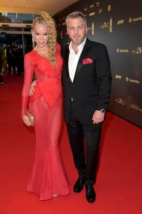 Marvin Kren mit Ehefrau Kirsten Hiller-Kren bei der Verleihung des Deutschen Fernsehpreises 2024 - Die Nacht der Kreativen in der Flora Köln. Köln, 24.09.2024