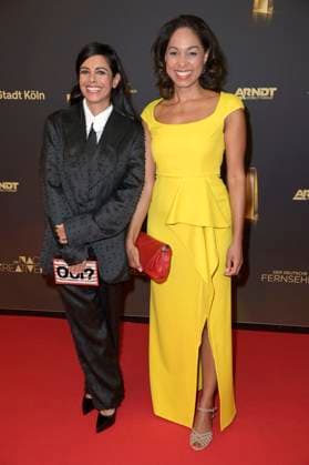 Collien Ulmen-Fernandes und Jana Pareigis bei der Verleihung des Deutschen Fernsehpreises 2024 - Die Nacht der Kreativen in der Flora Köln. Köln, 24.09.2024