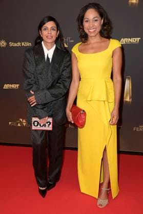 Collien Ulmen-Fernandes und Jana Pareigis bei der Verleihung des Deutschen Fernsehpreises 2024 - Die Nacht der Kreativen in der Flora Köln. Köln, 24.09.2024