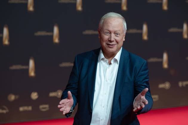 Tom BUHROW, WDR Intendant, Roter Teppich, Red Carpet Show, Ankunft, arrival, Verleihung des Deutschen Fernsehpreises, Der Deutsche Fernsehpreis 2024, Deutscher Fernsehpreis 2024 in den MMC Studios Koeln, am 25.09.2024.