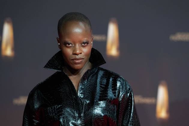 Florence KASUMBA, Schauspielerin, Roter Teppich, Red Carpet Show, Ankunft, arrival, Verleihung des Deutschen Fernsehpreises, Der Deutsche Fernsehpreis 2024, Deutscher Fernsehpreis 2024 in den MMC Studios Koeln, am 25.09.2024.